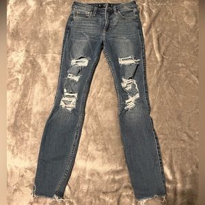 Hollister ripped jeans
